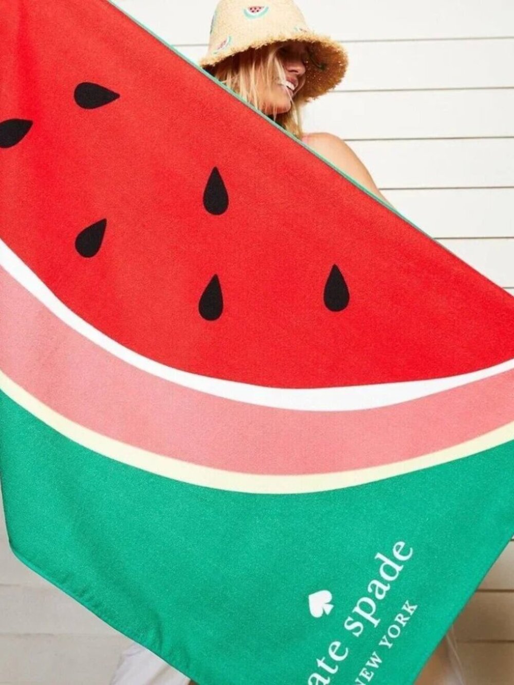 ~ Kate Spade Collectible Limited Edition Watermelon Design Beach Lounge Towel ~